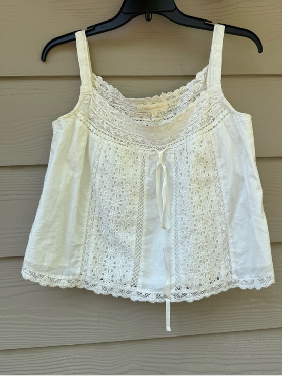LoveShackFancy Tops - LoveShackFancy  Lace Eyelet Camisole Top